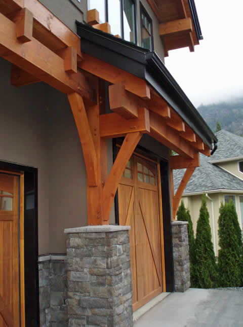 Samuelson Timberframe Design - Castlegar Timber Frame craftsman style
